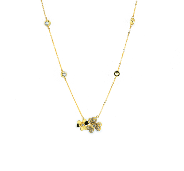 Gold Plated Flower Necklace