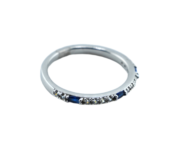 Sapphire Silver Ring