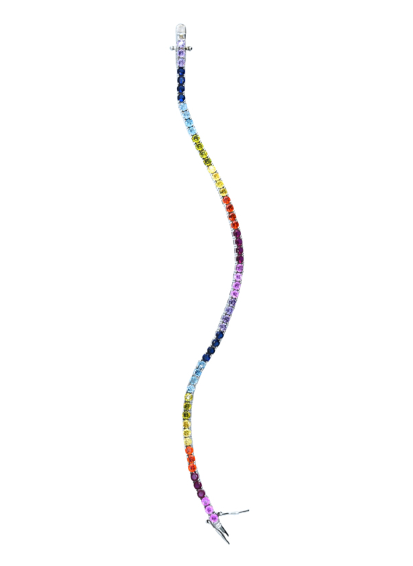 Rainbow Tennis Bracelet