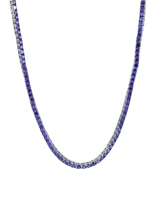 Amethyst Tennis Necklace