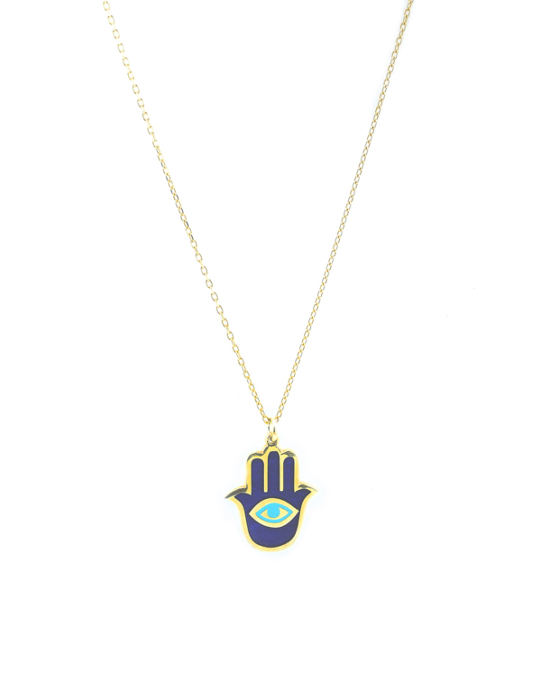 Gold Plated Evil Eye Necklace